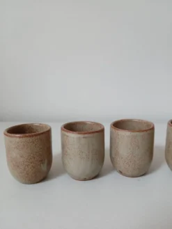 Lot de 6 coquetiers en grès