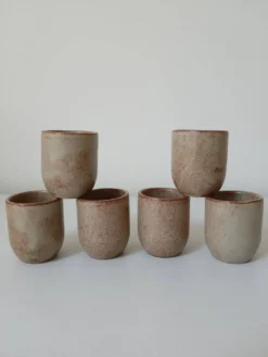 Lot de 6 coquetiers en grès
