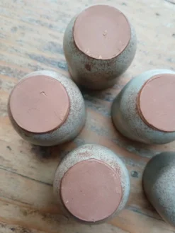 Lot de 6 coquetiers en grès
