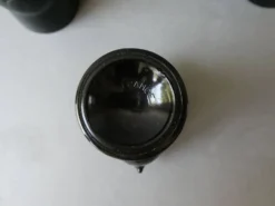 Lot de 6 coquetiers en verre opalin noir, France, années 70