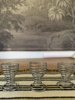 Lot de 3 coquetier spirale