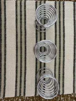 Lot de 3 coquetier spirale