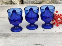 Lot de coquetiers poule en verre