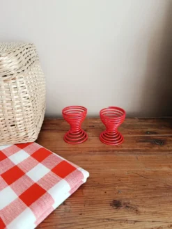 Lot de 2 coquetiers ressorts