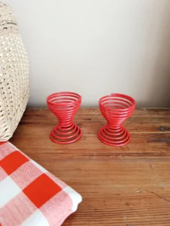 Lot de 2 coquetiers ressorts