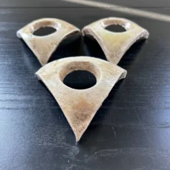 Lot de 3 coquetiers signés en raku