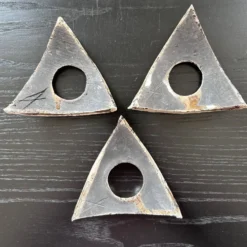 Lot de 3 coquetiers signés en raku