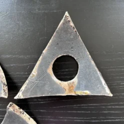 Lot de 3 coquetiers signés en raku