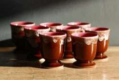 Lot de 8 coquetiers vintage