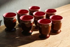 Lot de 8 coquetiers vintage
