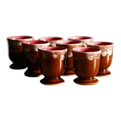 Lot de 8 coquetiers vintage
