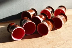 Lot de 8 coquetiers vintage