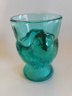 Lot de 3 coquetiers vintage en verre