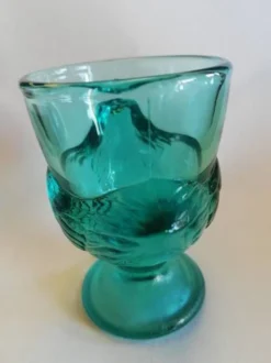 Lot de 3 coquetiers vintage en verre