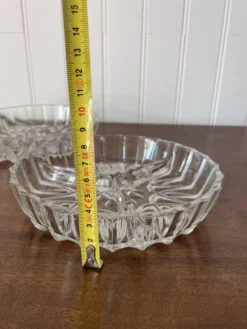 Lot de 2 coupelles anciennes en verre