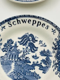 Lot de 6 coupelles publicitaires Schweppes Gien