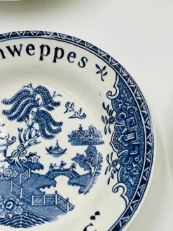 Lot de 6 coupelles publicitaires Schweppes Gien