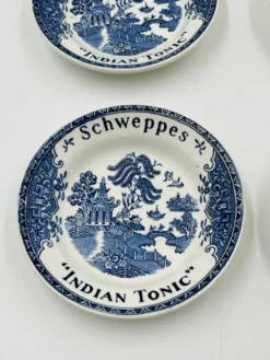 Lot de 6 coupelles publicitaires Schweppes Gien