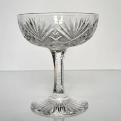 Lot de 6 coupes à champagne en cristal de Saint-Louis | Modèle Gavarni