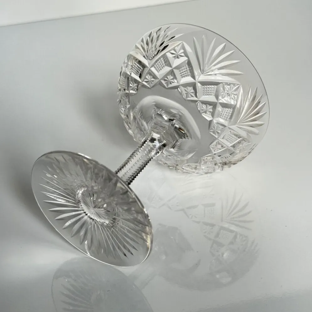Lot de 6 coupes à champagne en cristal de Saint-Louis | Modèle Gavarni