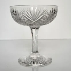 Lot de 6 coupes à champagne en cristal de Saint-Louis | Modèle Gavarni