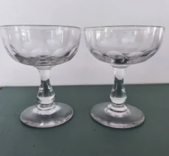 Lot de 2 coupes cristal champagne Baccarat