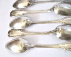 Lot de 21 couverts de table en métal argenté classique 1900 orfèvre Boulenger 21cm