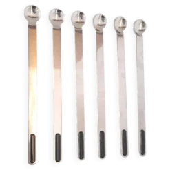 Lot de 6 cuillères à cocktail italiennes 1970s