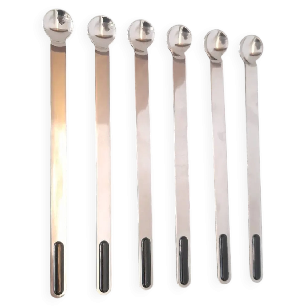 Lot de 6 cuillères à cocktail italiennes 1970s