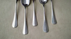 Lot de 5 cuillères à potage en Métal argenté Modèle Uniplat