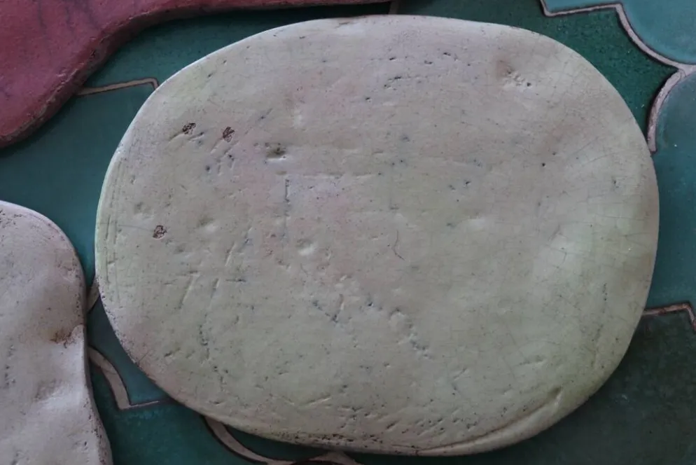 Lot de 3 dessous de plats en céramique artisanale raku