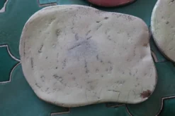 Lot de 3 dessous de plats en céramique artisanale raku