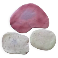 Lot de 3 dessous de plats en céramique artisanale raku