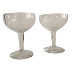Lot de deux coupes à champagne