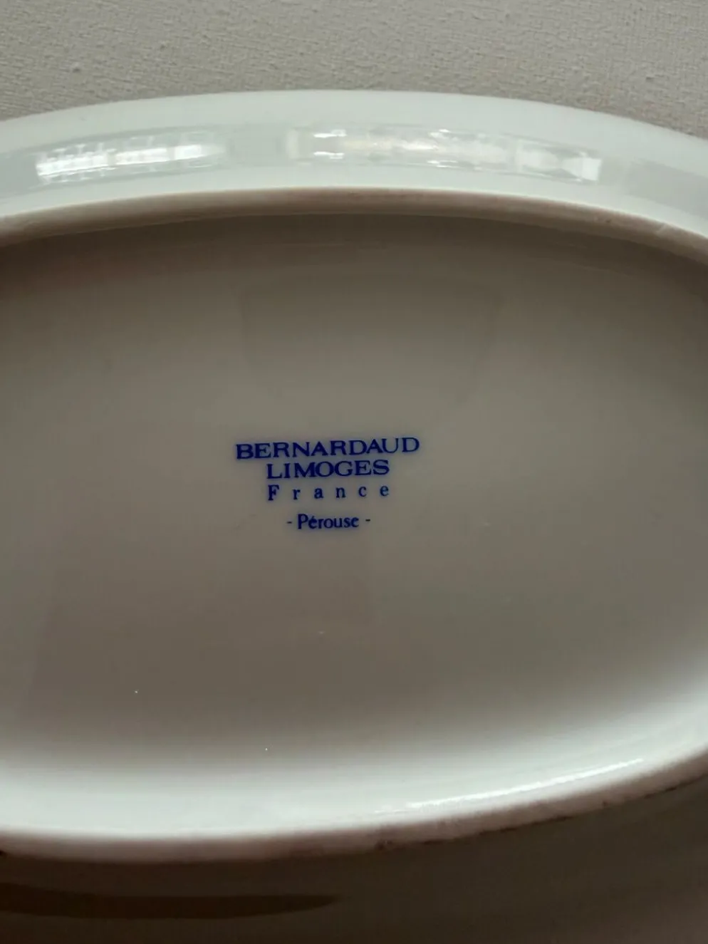 Lot de deux raviers en porcelaine Limoges Bernardaud