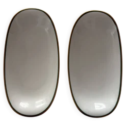 Lot de deux raviers en porcelaine Limoges Bernardaud