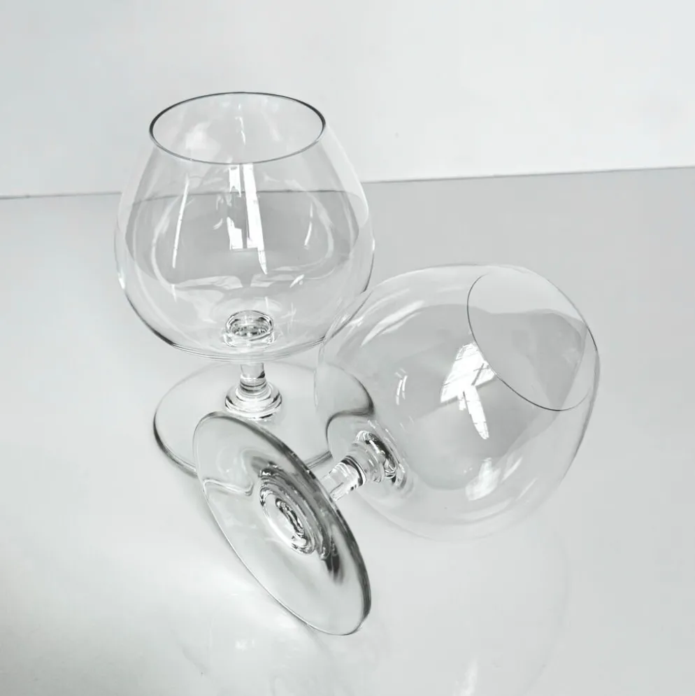 Lot de deux verres à Cognac en Cristal de Baccarat