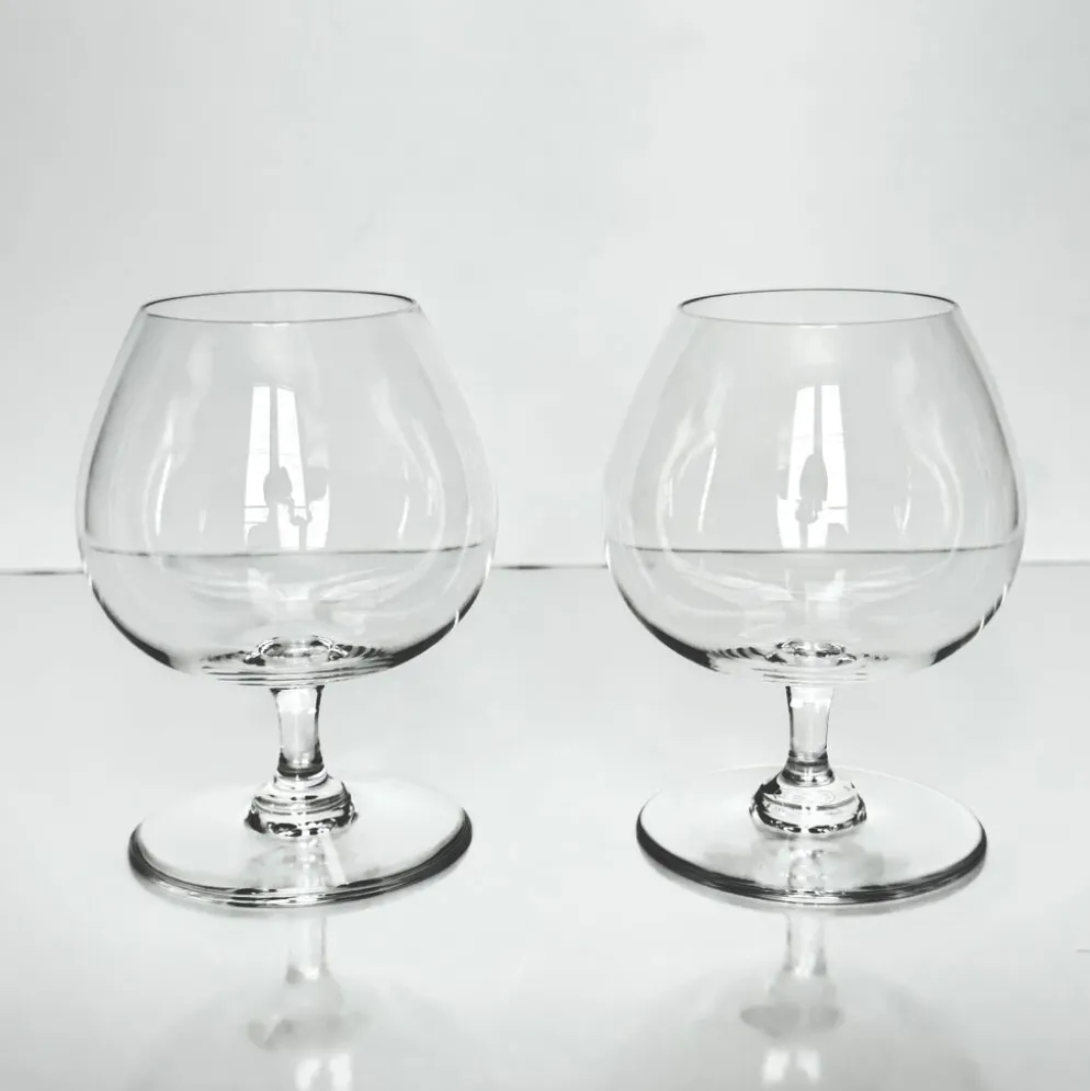 Lot de deux verres à Cognac en Cristal de Baccarat