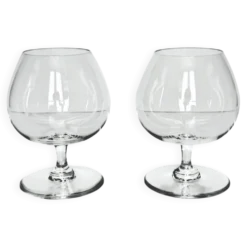 Lot de deux verres à Cognac en Cristal de Baccarat