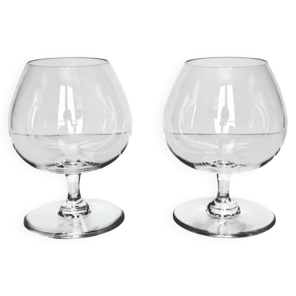 Lot de deux verres à Cognac en Cristal de Baccarat