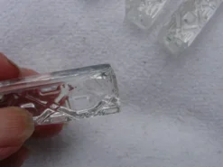 Lot de douze porte couteaux en cristal dans leur boite