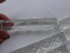Lot de douze porte couteaux en cristal dans leur boite