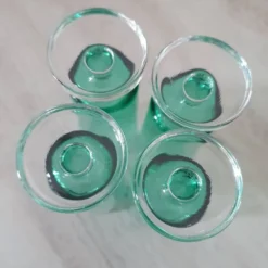Lot de 4 flûtes vertes modèle Cavalier par Luminarc