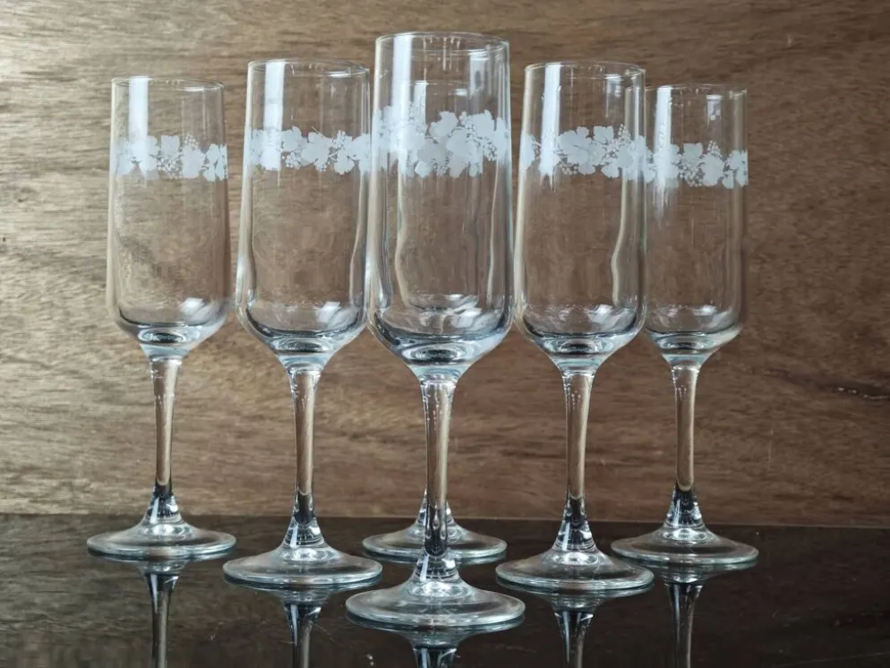 Lot de 6 flutes à champagne Luminarc Gourmet modèle "Grabè"