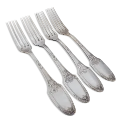 Lot de 4 fourchettes argenté Boulenger style Antique