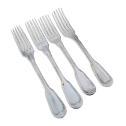 Lot de 4 fourchettes décor à filet