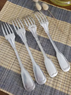 Lot de 4 fourchettes décor à filet