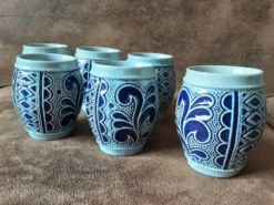 Lot de 6 gobelets céramique artisanal