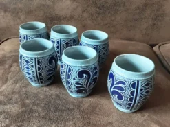 Lot de 6 gobelets céramique artisanal