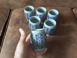 Lot de 6 gobelets céramique artisanal